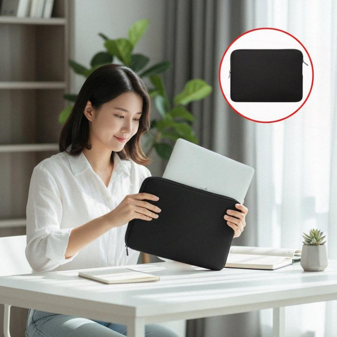 방수 노트북파우치 출장용 카페 서류 보관 노트북가방, DSAM 15인치 (DD-10320), 1개