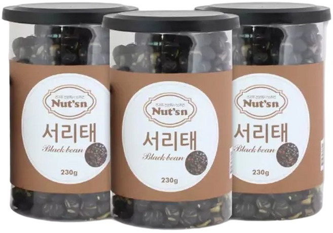 이지커머스건강간식 안딱딱한 볶음서리태(C) 원터치캔 1+1 검은콩 쥐눈이콩 볶은서리태 볶은콩 볶음콩, 1개, 11g