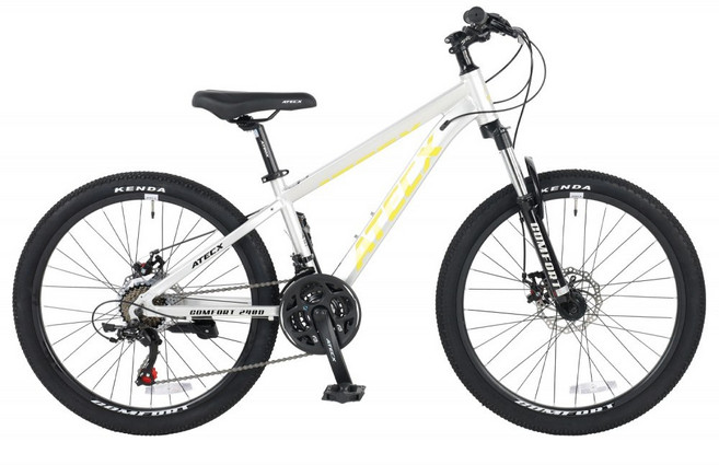 아텍스 컴포트240D 25년형 24인치 MTB 자전거, 실버/완조립, 160cm, 1개