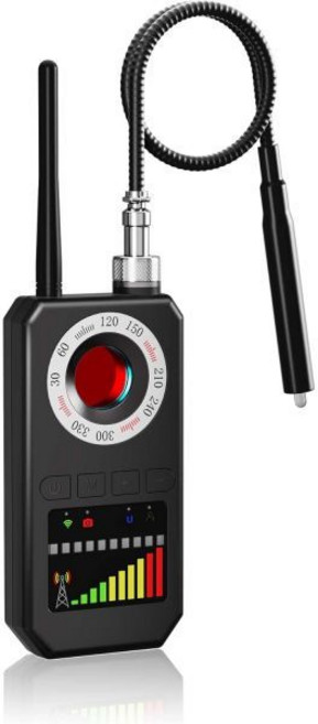 숨겨진 카메라 감지기 도청 장치 감지기 및 찾기 RF GPS 추적기 여행 호텔 차량용 감지기로 항상 개인 정보와 안전을 보호하세요(검정색), black