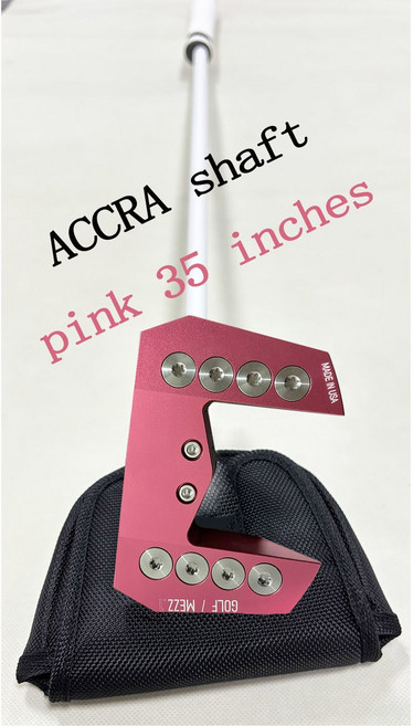 골프 퍼터 제로 토크 33 34 프레스 35 2도 인치 커버 피스톨 그립, pink 35 inches, 1개