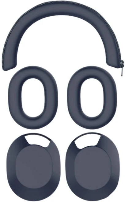 헤드폰 케이스 보호 실리콘 귀마개 쉘 커버 소니 WH-1000XM5 용 빔 슬리브, 03 진한 파란색