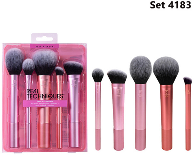 리얼 테크닉스 프로페셔널 메이크업 브러쉬 세트 파운데이션 파우더 컨투어 블러쉬 컨실러 아이섀도우 블렌딩 화장품, [19] Set 4183