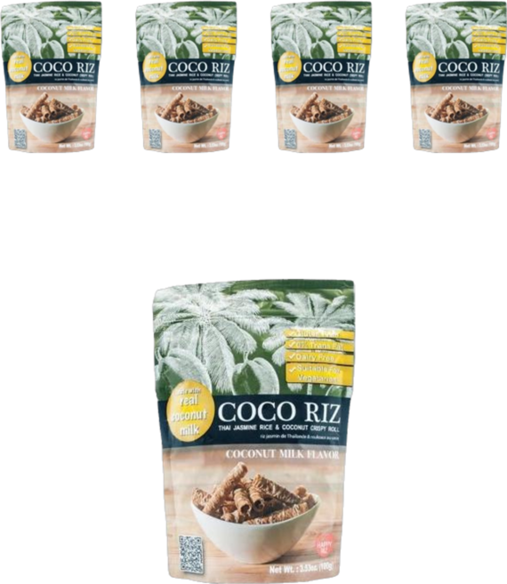 코코리즈 코코넛 크리스피롤 스낵 오리지널, 100g, 5개