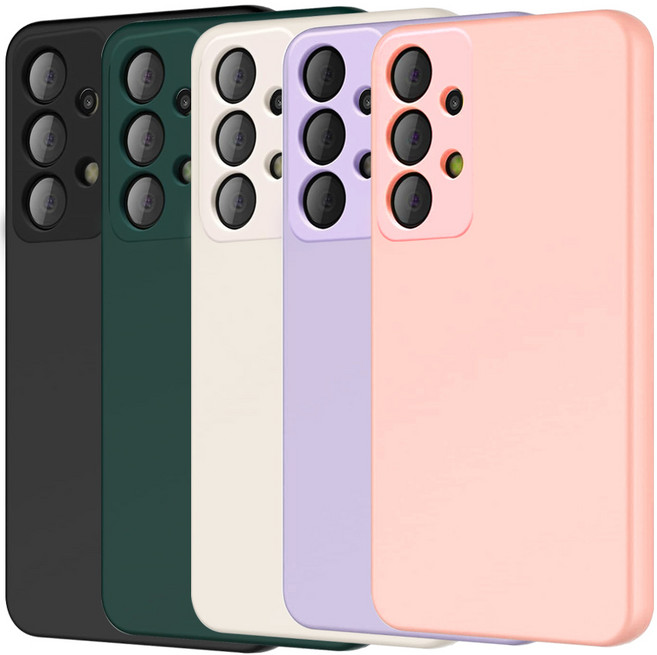 NEXTMOBILE 갤럭시A23 카메라 보호 풀커버 사각 컬러 젤리 휴대폰 케이스