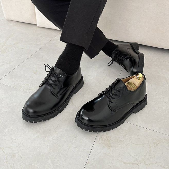 센시노 남자 7cm 키높이 더비로퍼 발편한 쿠션 더비슈즈