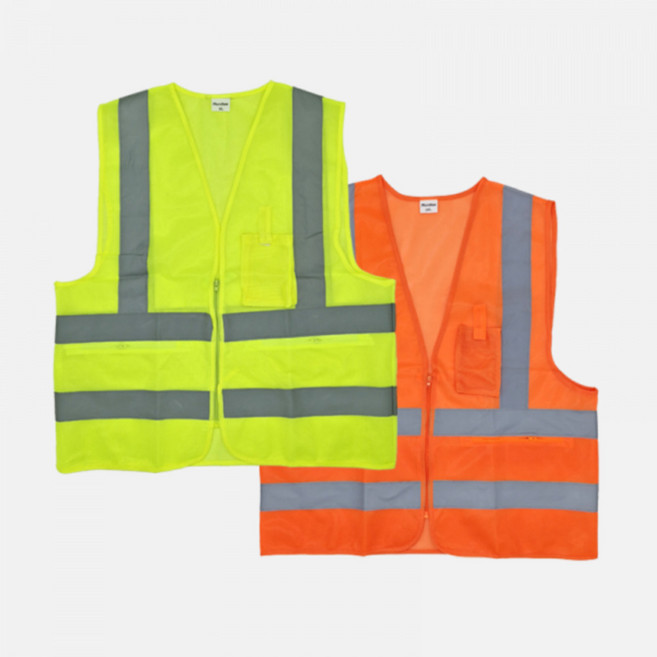 작업조끼 여름 안전 배달조끼, 1개, 2.신호수 망사조끼 오렌지