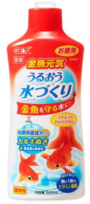 GEX 골드피쉬 헬시워터 500ml 금붕어 물갈이제, 1개