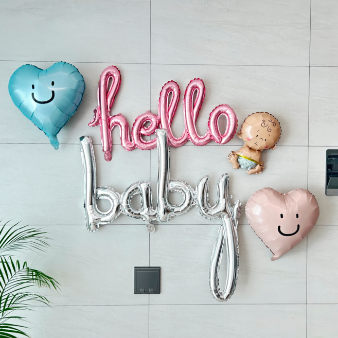 임밍아웃 젠더리빌 조리원퇴소 이벤트 베이비샤워 서프라이즈 현관문, 임밍아웃 꾸미기 패키지