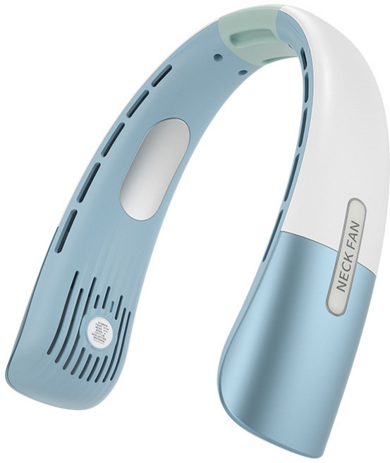 Modern home 무소음 목에착선풍기 휴대용미니선풍기, 파란색