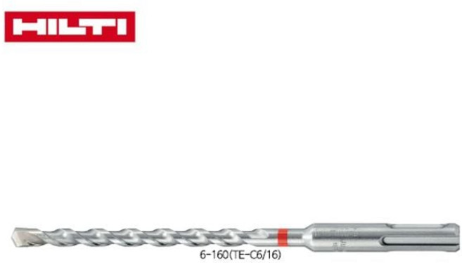 힐티 2날 SDS PLUS 비트 /16 6x160mm 함마 SDSPLUS 프 드릴비트 기리 2날 빗트 dew+3245Xd