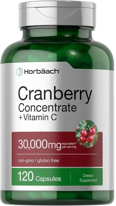 호바흐 Horbaach 고함량 크랜베리 30 000mg+비타민 C, 1개, 120정 - 쿠팡