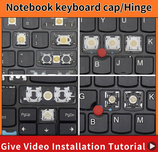 노트북 키보드 교체용 THINKPAD LENOVO 키캡 및 힌지 IBM T440S T440P T440 E431 T431S E440 L440 T460 L470, 5 Rubber pad, 1개