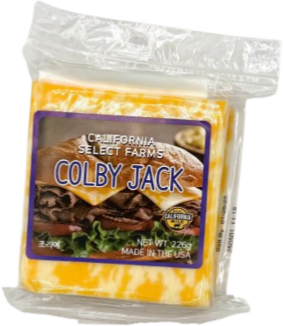 캘리포니아 콜비잭 슬라이스 226g, 1개