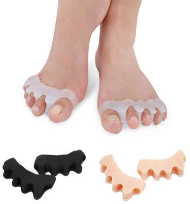 발가락 보호 고무 밴드, 2-발가락밴드-흰색, 1개