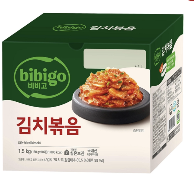 CJ 제일제당 비비고 김치볶음 150g 0개 대용량 소포장 김치 코스트코, 1.5kg, 1박스
