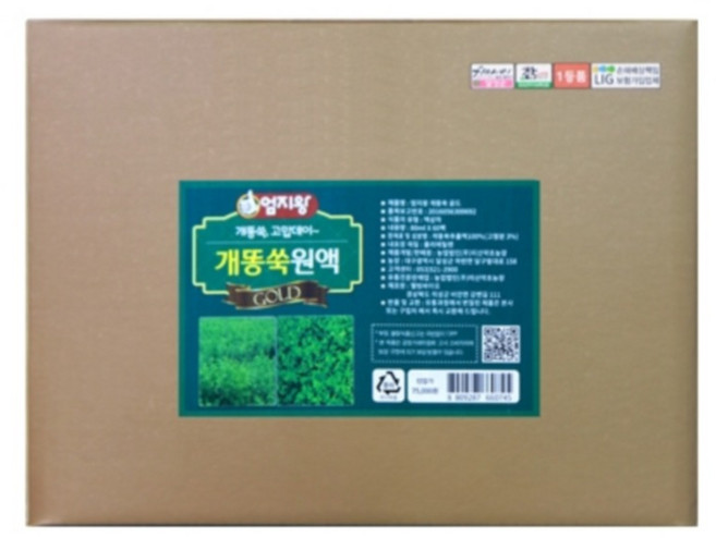 개똥쑥진액 60포 - 잘키워 만든 국산 약초 개똥쑥원액, 80ml 60포, 2개