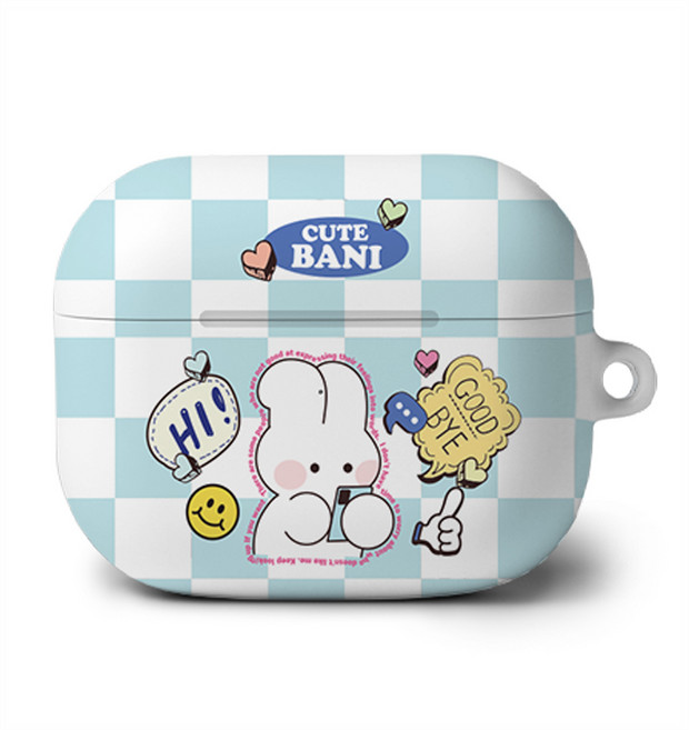 로랜텍 에어팟 3세대 블루투스 무선 이어폰 케이스, 버니 톡해