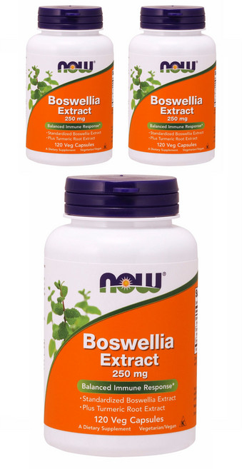 나우푸드 보스웰리아 추출물 250mg 베지 캡슐, 120정, 3개