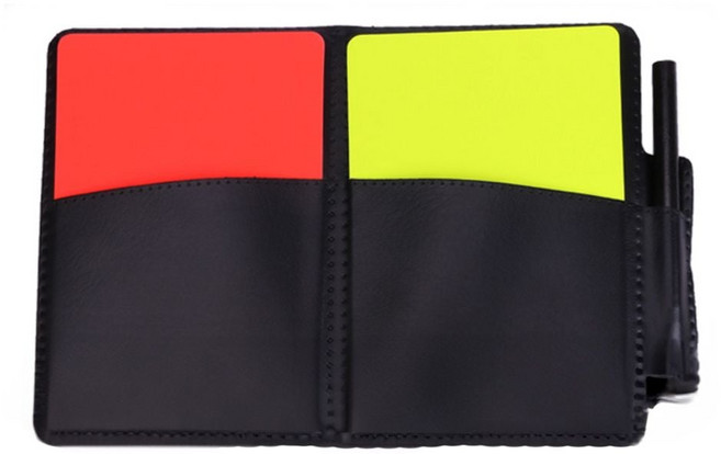 축구 풋살 심판카드 옐로카드 레드카드 기록지 sis*1182SU, 본상품