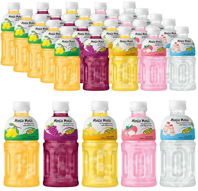 모구모구 인기5종 320ml 망고 6개+포도 6개+파인애플 6개+리치 6개+요거트 6개 (총30개) 어린이주스음료수과일, 30개