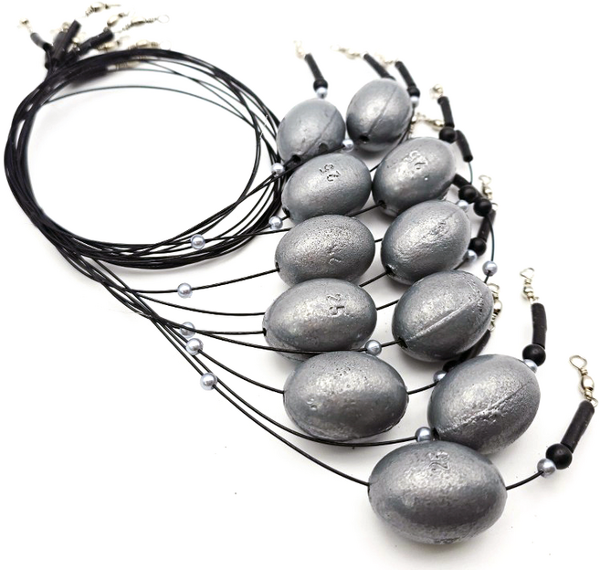 마리수 구멍봉돌채비 원투채비 구멍추 유동추 낚시추 자작채비 묶음추 원투봉돌, 11개, 플랑크톤