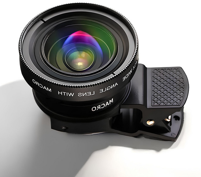 블리버킷 넓게 촬영 가능한 스마트폰 초광각 렌즈, 1개, 블랙