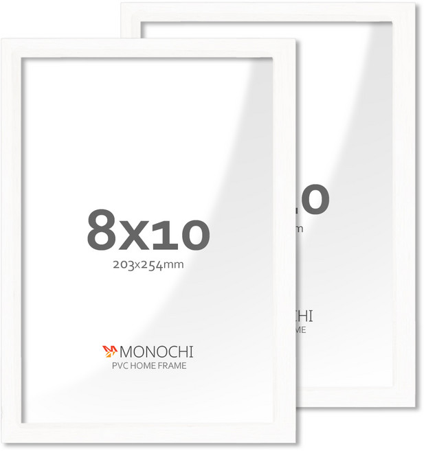 모노치 PVC 프레임 홈 인테리어 액자 8x10, 2개, 스노우