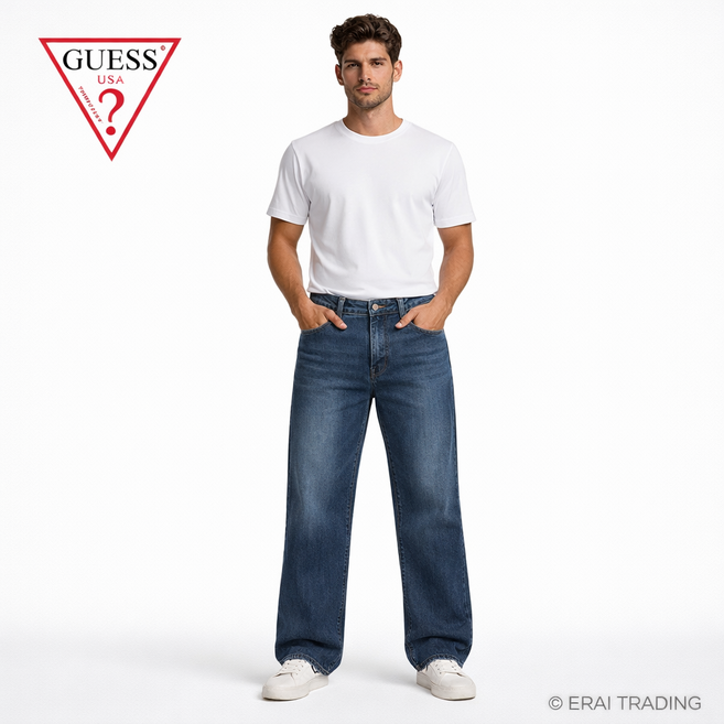 [정품] 게스 남성 루즈 스트레이트 청바지 - 레그라인 여유로운 데일리 핏 (GSJ-LS701)