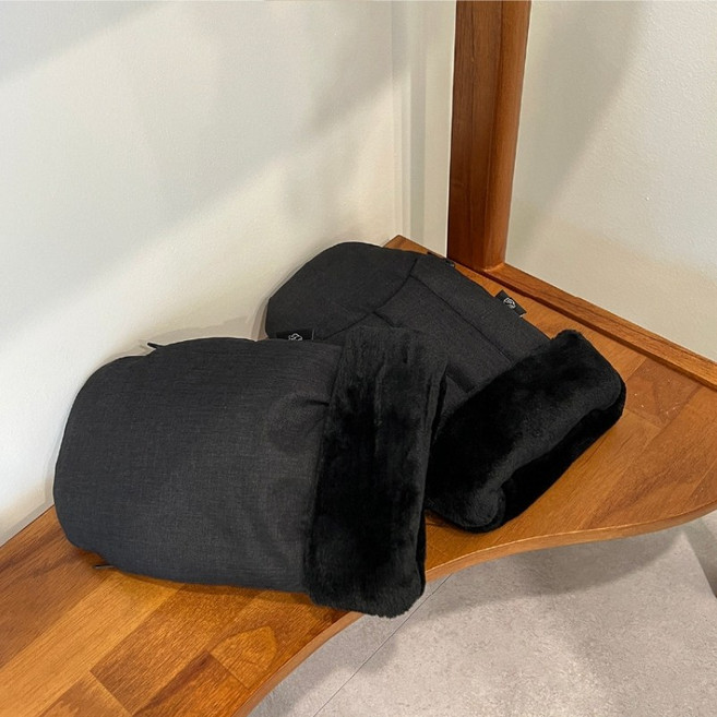 맘노코 유모차 장갑 핸드머프, 1개, 핸드머프 지퍼형 블랙