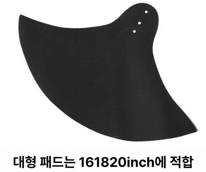 드럼 뮤트패드 음소거 패드 연습용 드럼패드 스네어 소품, 1개, 블랙 딩딩 심벌 고무 소음 방지 패드