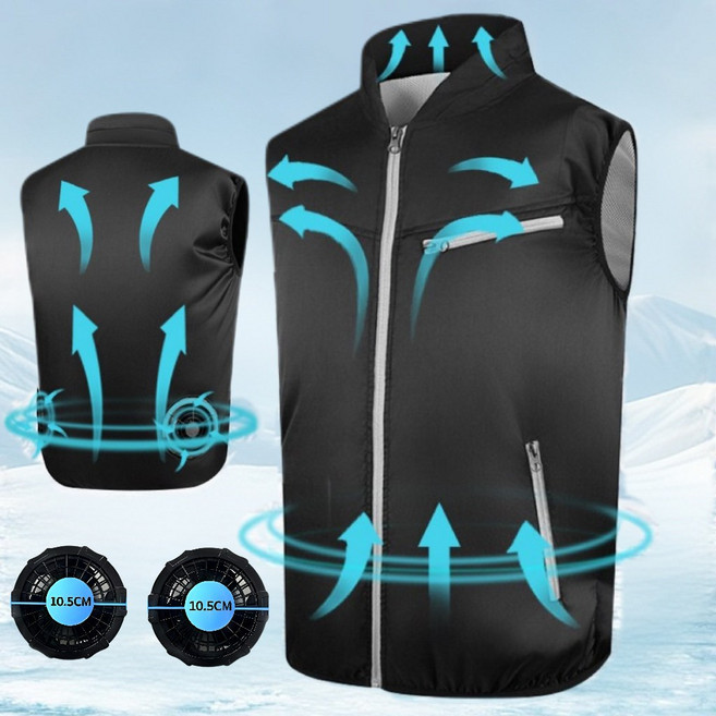 [KC인증]선풍기 옷 아이스 냉방 선풍기 조끼KTF-7