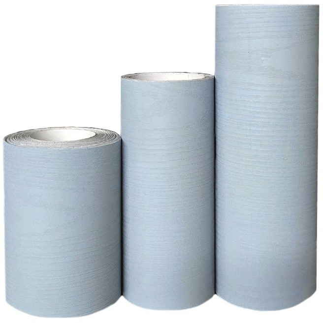 퀸하우징 두꺼운 국산 인테리어필름 몰딩시트지, DPS075 우드 파스텔 블루, 15cm