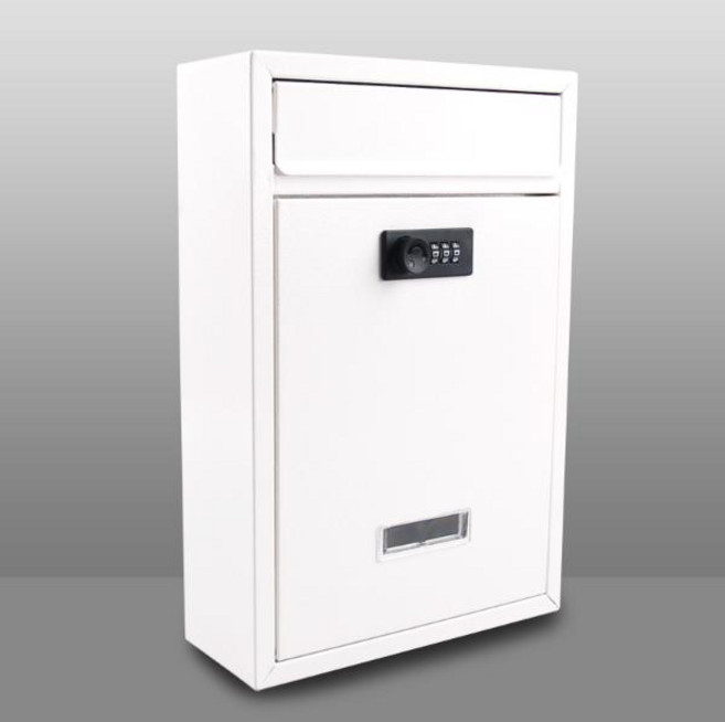 비밀번호 다이얼 우편함(화이트) / 우체통 택배함 편지 건의함 소리함 소포 무인 전원주택 다세대 가정용, 상품선택, 단일