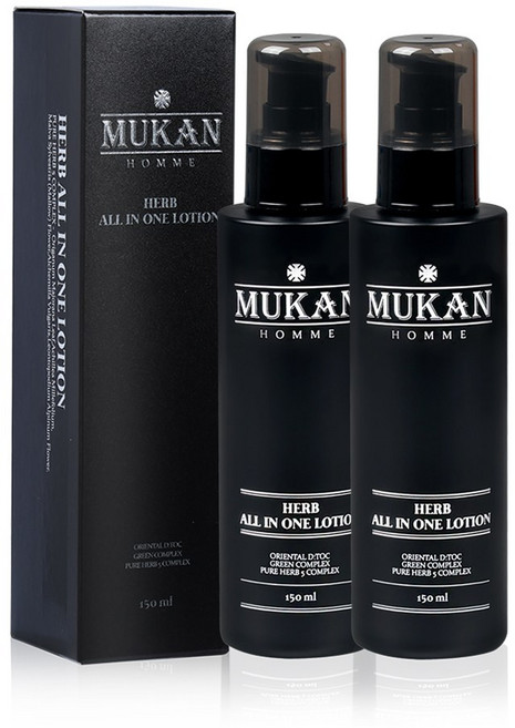 무칸 옴므 허브 올인원 로션, 150ml, 2개