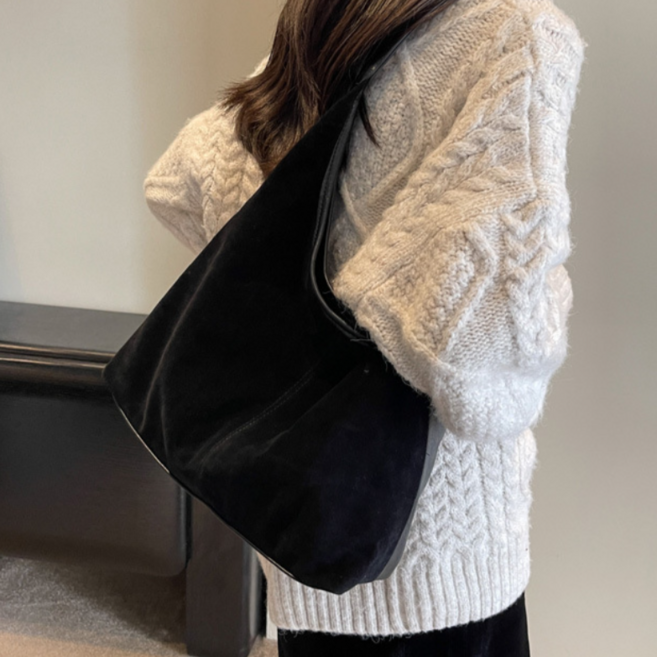 스웨이드가방 여성가방 숄더백 가을 겨울 크로스백 대용량 캐주얼 컴포트