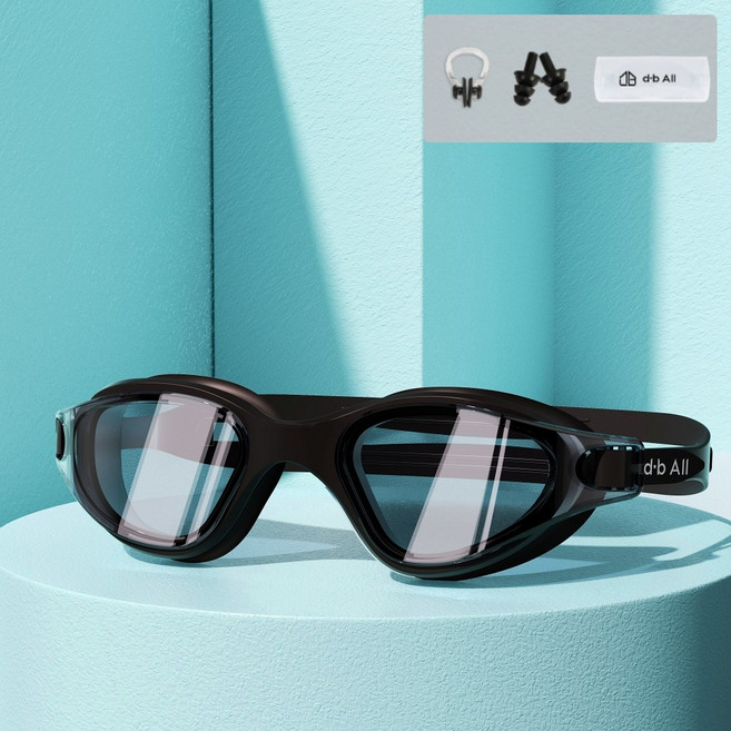 디브올 프리미엄 김서림방지 수경, 블랙, 1개