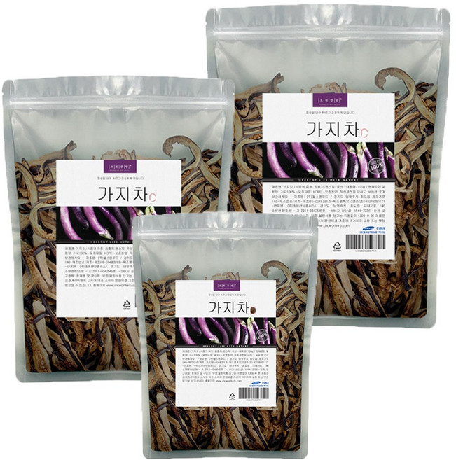 국산 가지차 100g 볶은가지, 3개