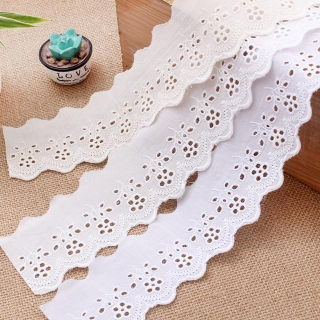 짱패브릭 송송플라워면레이스, 블랙, 1개