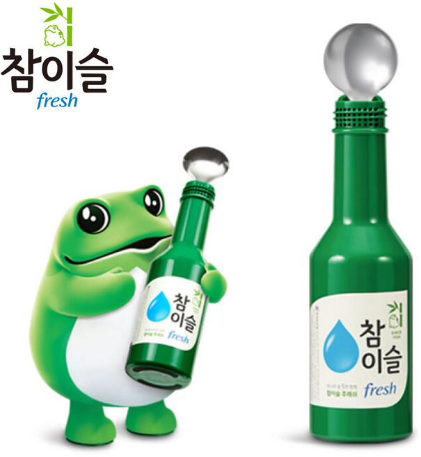 [하이트 진로]참이슬 프레시 숟가락 마이크 블루투스 마이크 스피커