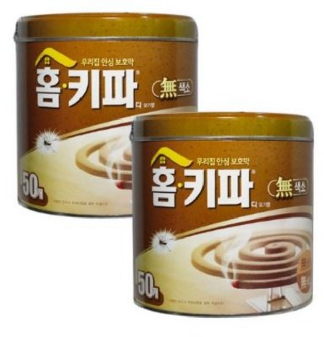 홈키파 디 모기향 50개입, 650g, 2개