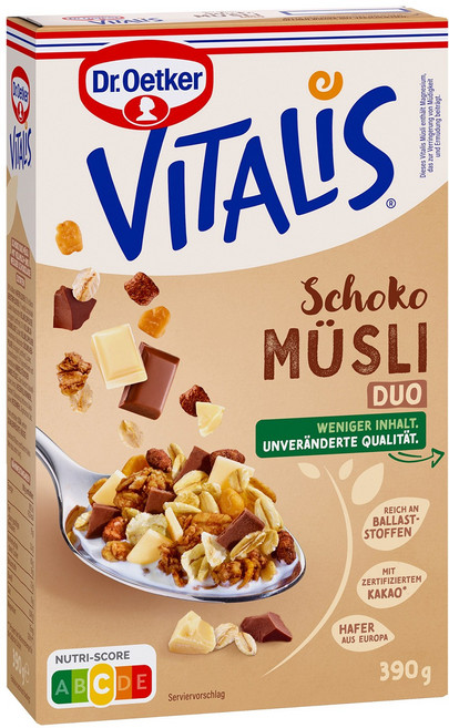 닥터 외트커 비탈리스 클래식 더블초콜릿 뮤즐리, 1개, 390g