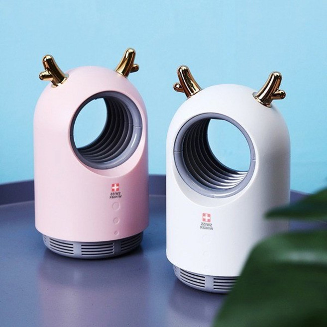 KC인증 사슴뿔 LED 포충기 모기퇴치와 벌레퇴치기, 화이트+모기유인제