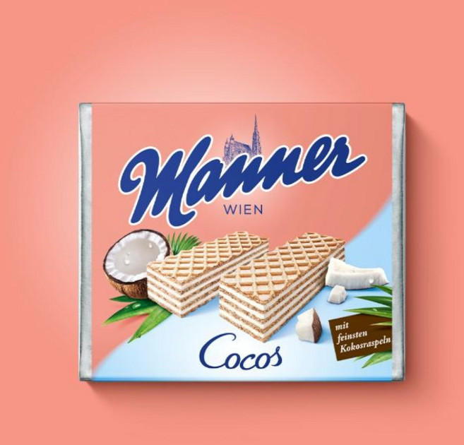 [4개묶음] 오스트리아 마너 웨하스 코코넛 75g x 4 Manner