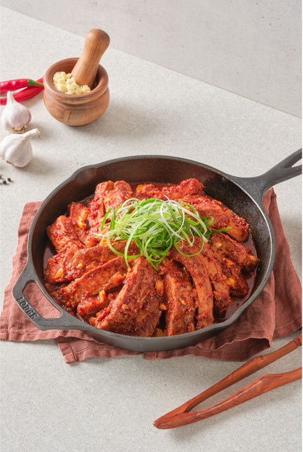 대구 갈비둥지 매운 돼지 등갈비찜 밀키트 동인동 빨간양념, 1개, 1kg