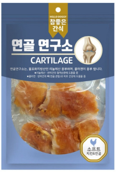 [참좋은간식] 연골연구소 소프트 140g 건조간식/육포, 치킨, 8개