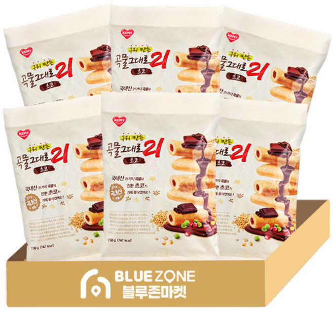 구워만든 곡물그대로21 초코 80g 6개 세트, 6세트