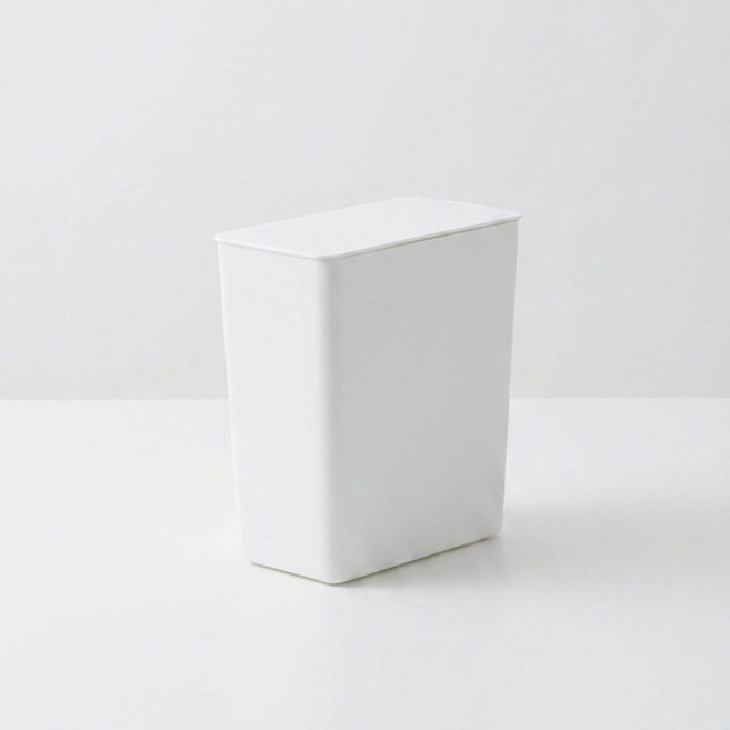 마케즈 270도 완전 오픈 컴팩트 더스트 박스 미니 휴지통 쓰레기통, 화이트 1개