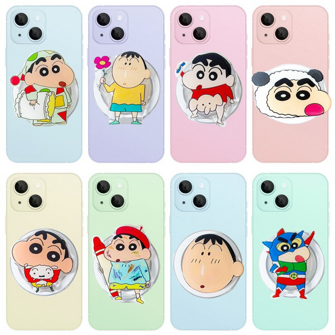 는못말려 캐릭터 8종 모음 거치대 키홀더 맥세이프 스마트톡, 판다짱구, 1개