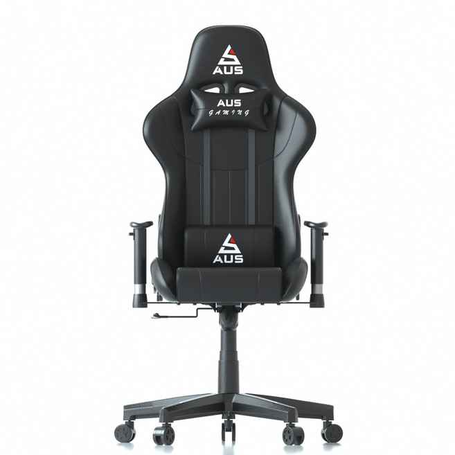 아우스 위너렉스 D시리즈 게이밍의자 침대형의자 COG-201D, 발받침 미포함, 블랙